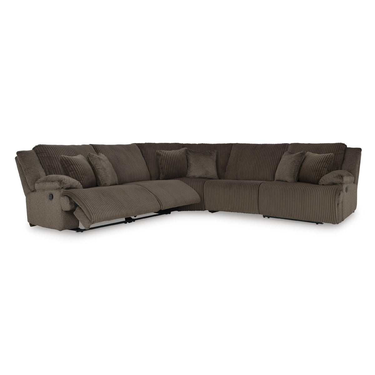 Swipe Furniture Exclusive Design Top Tier Reclining Fabric 5 pc Sectional 9270540/9270519/9270577/9270546/9270541