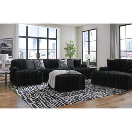Swipe Furniture Exclusive Design Midnight-Madness Fabric Ottoman 9810308