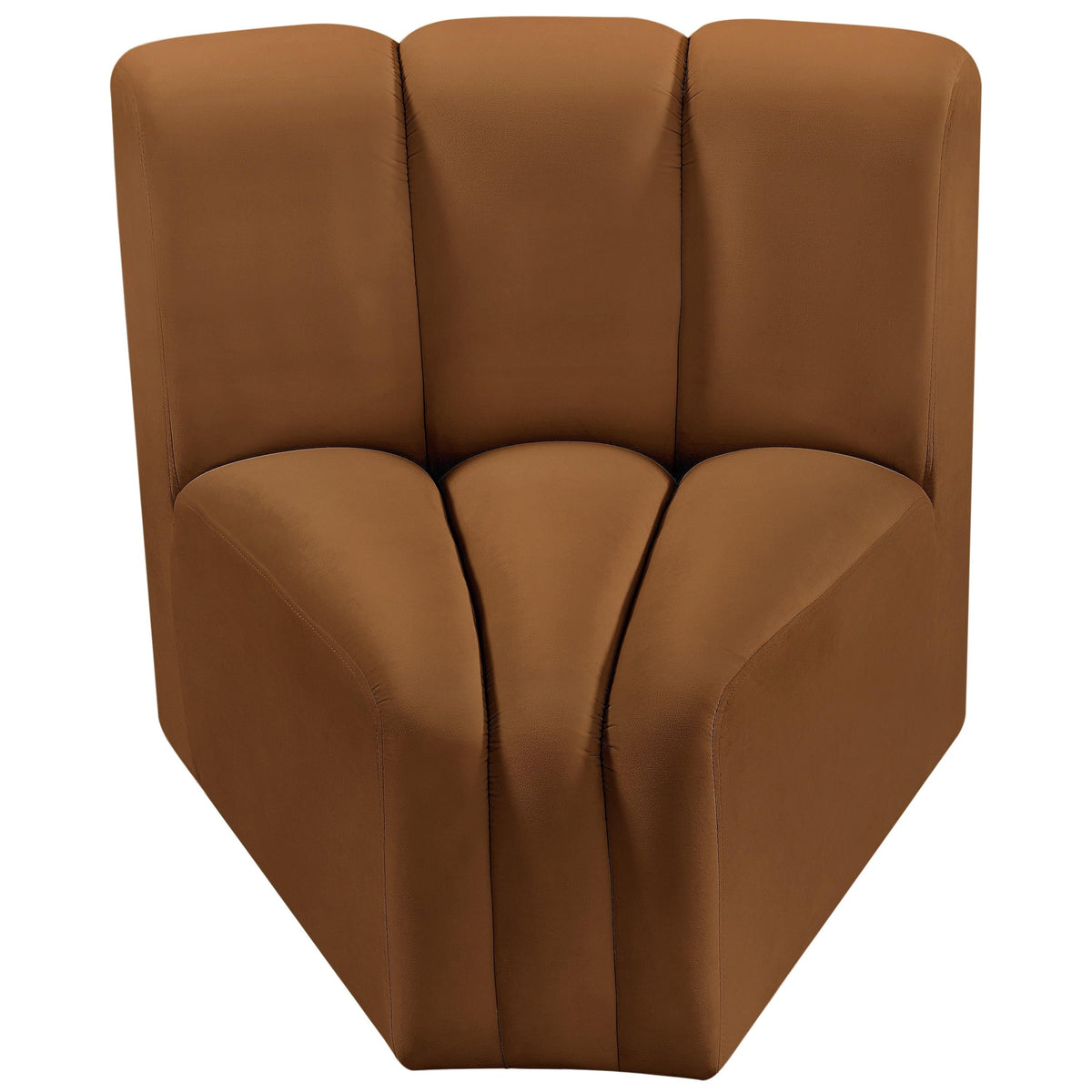 Meridian Arc Saddle Velvet Curved Corner