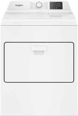 Package - Whirlpool - 4.3 Cu. Ft. High-Eficiency Top Load Washer with 2-in-1 Removable Agitator and Soft Close Glass Lid and 7.0 Cu. Ft. Electric Dryer with Adaptive Dry and Top Venting - White