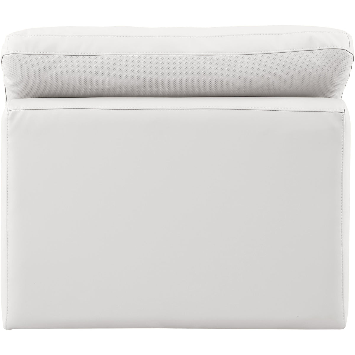 Meridian Indulge Cream Vegan Leather Armless Chair