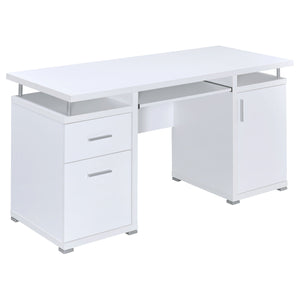 Tracy 55-inch 2-drawer Office Computer Desk Cappuccino