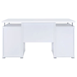Tracy 55-inch 2-drawer Office Computer Desk Cappuccino