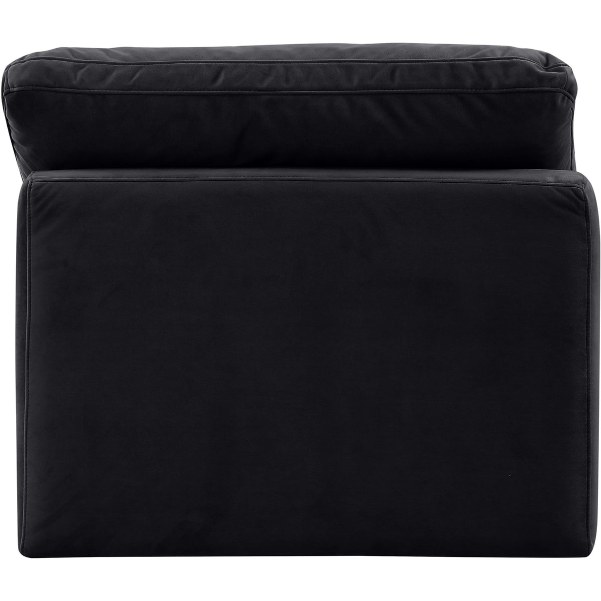 Meridian Indulge Black Velvet Armless Chair
