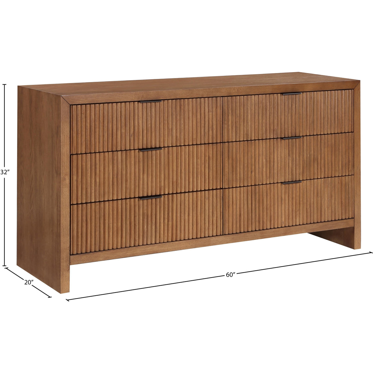 Meridian Fairfax Walnut Dresser