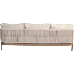 Meridian Maui Cream Water Resistant Fabric Outdoor Patio Sofa