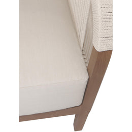 Meridian Maui Cream Water Resistant Fabric Outdoor Patio Sofa