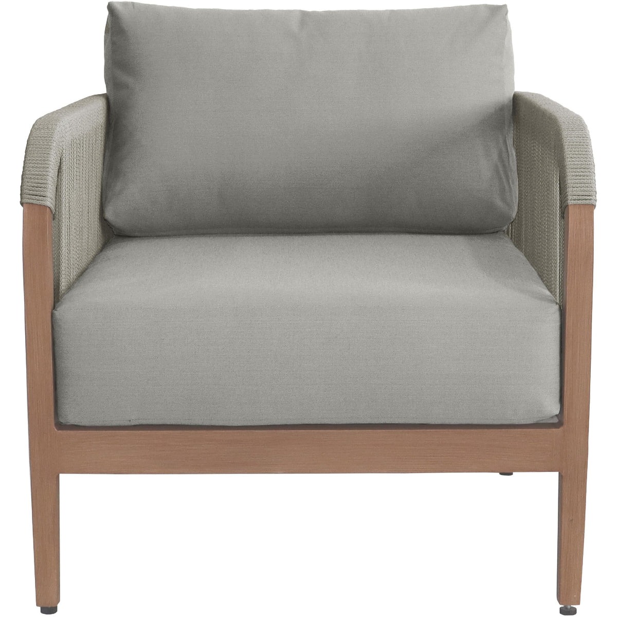 Meridian Maui Grey Water Resistant Fabric Outdoor Patio Chair