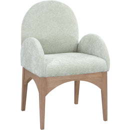 Meridian Waldorf Mint Chenille Fabric Dining Chair
