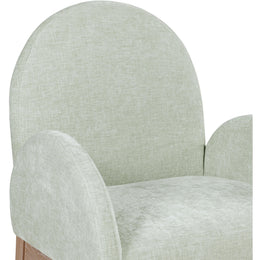 Meridian Waldorf Mint Chenille Fabric Dining Chair