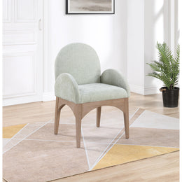 Meridian Waldorf Mint Chenille Fabric Dining Chair