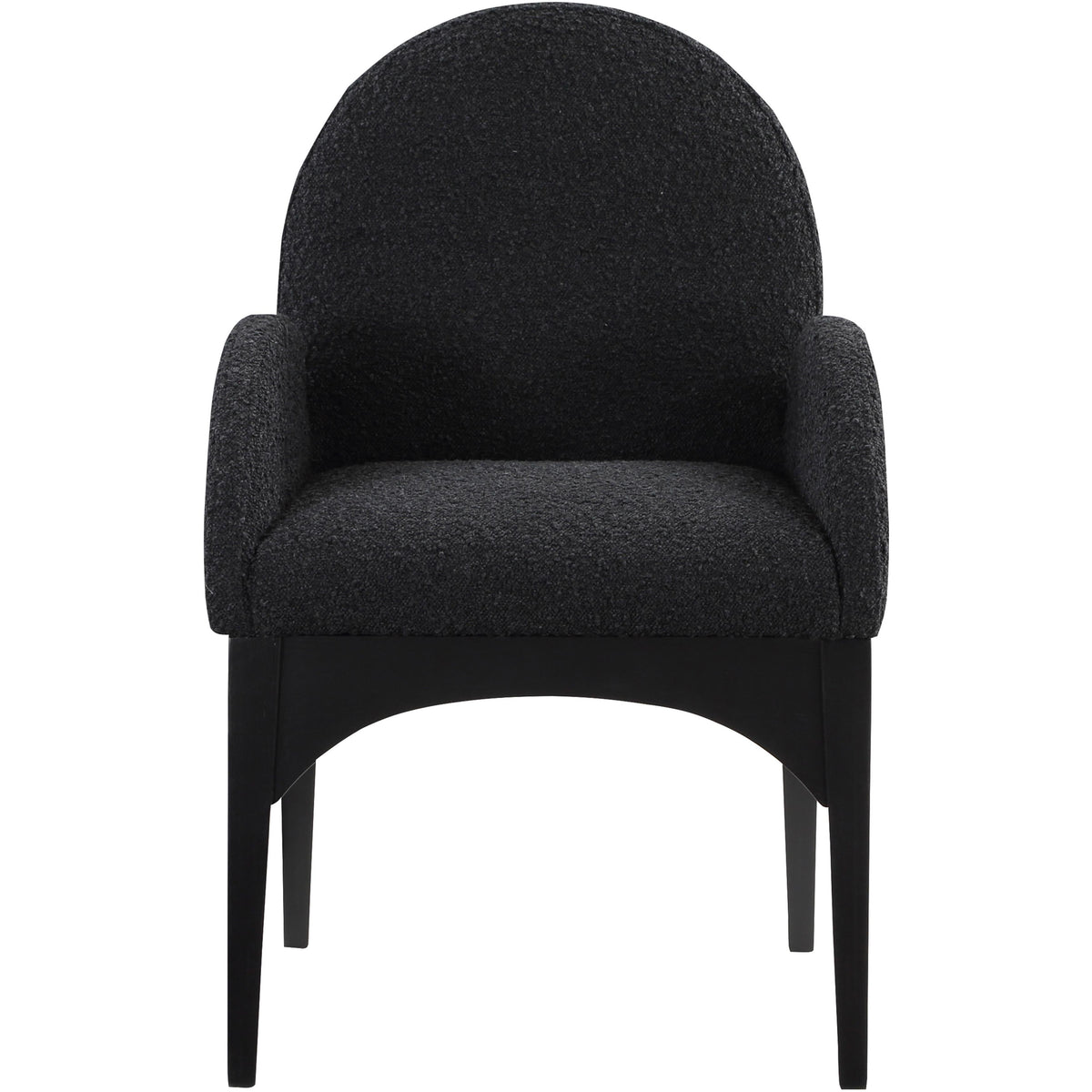 Meridian Waldorf Black Boucle Fabric Dining Chair