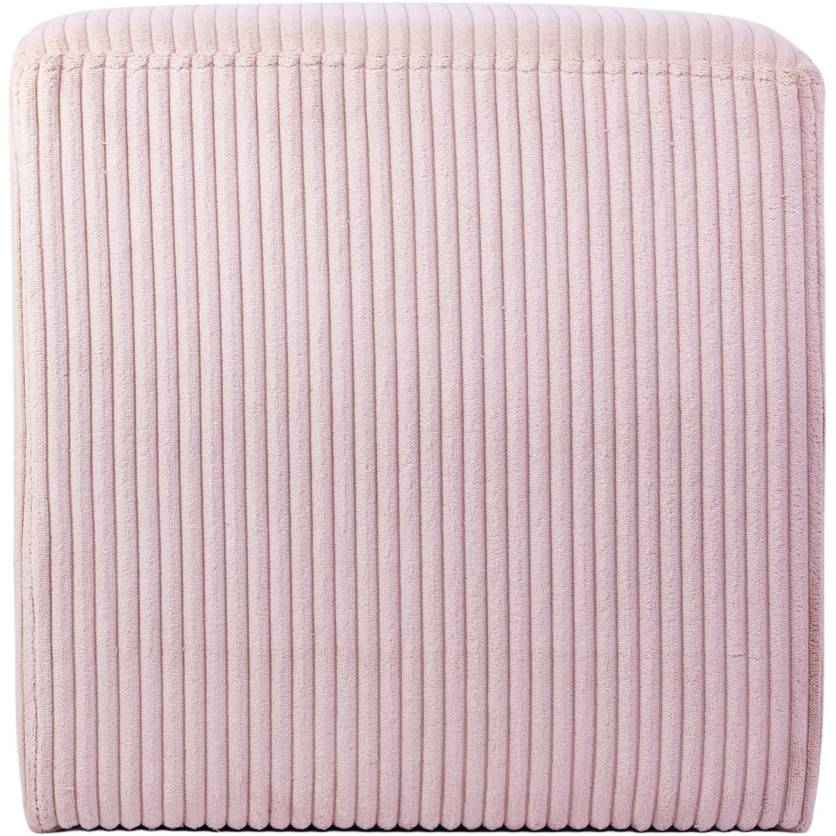 Meridian Roy Pink Microsuede Fabric Ottoman/Stool