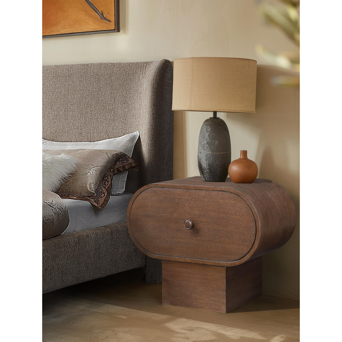 Meridian Harlow Brown Night Stand