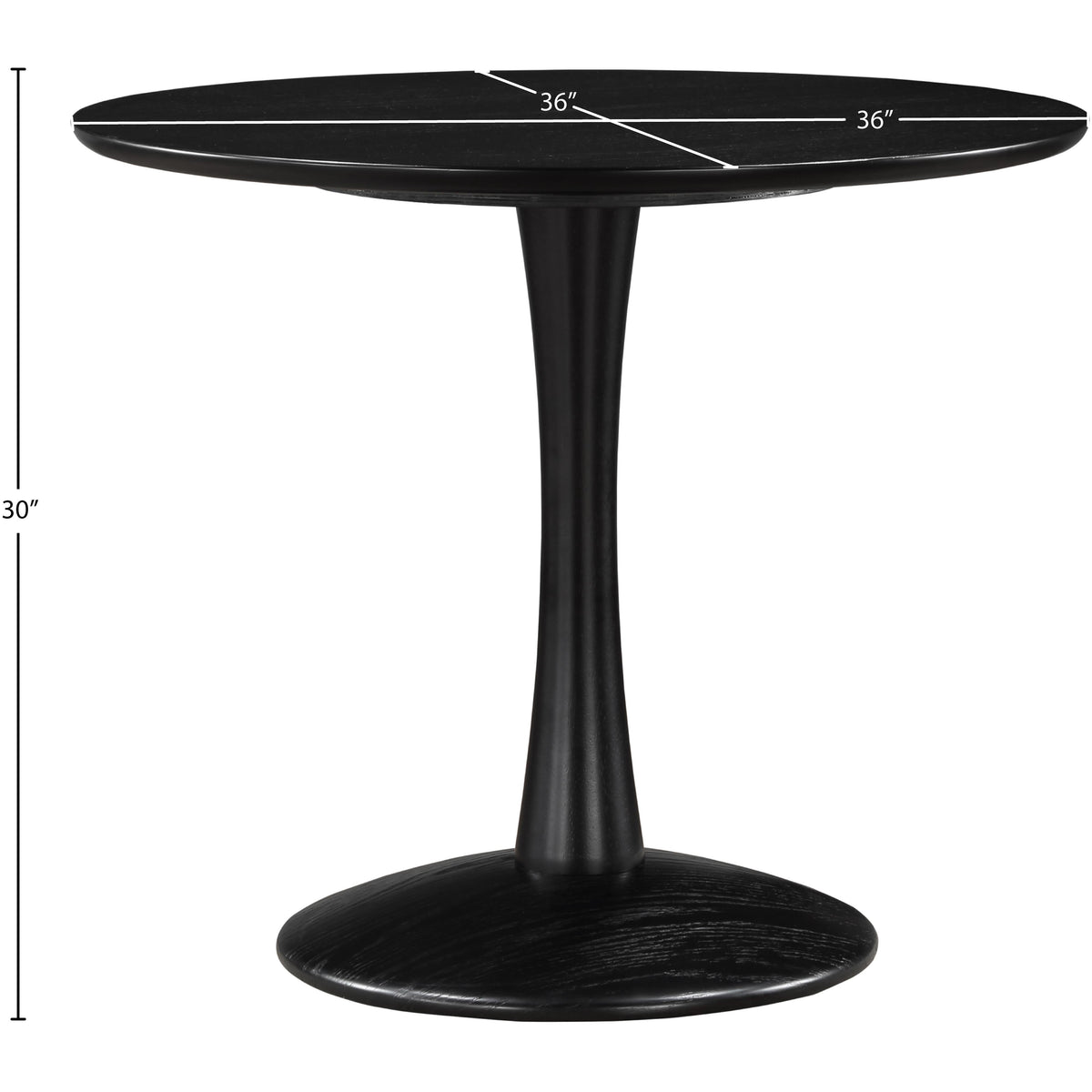 Meridian Holly Black Dining Table