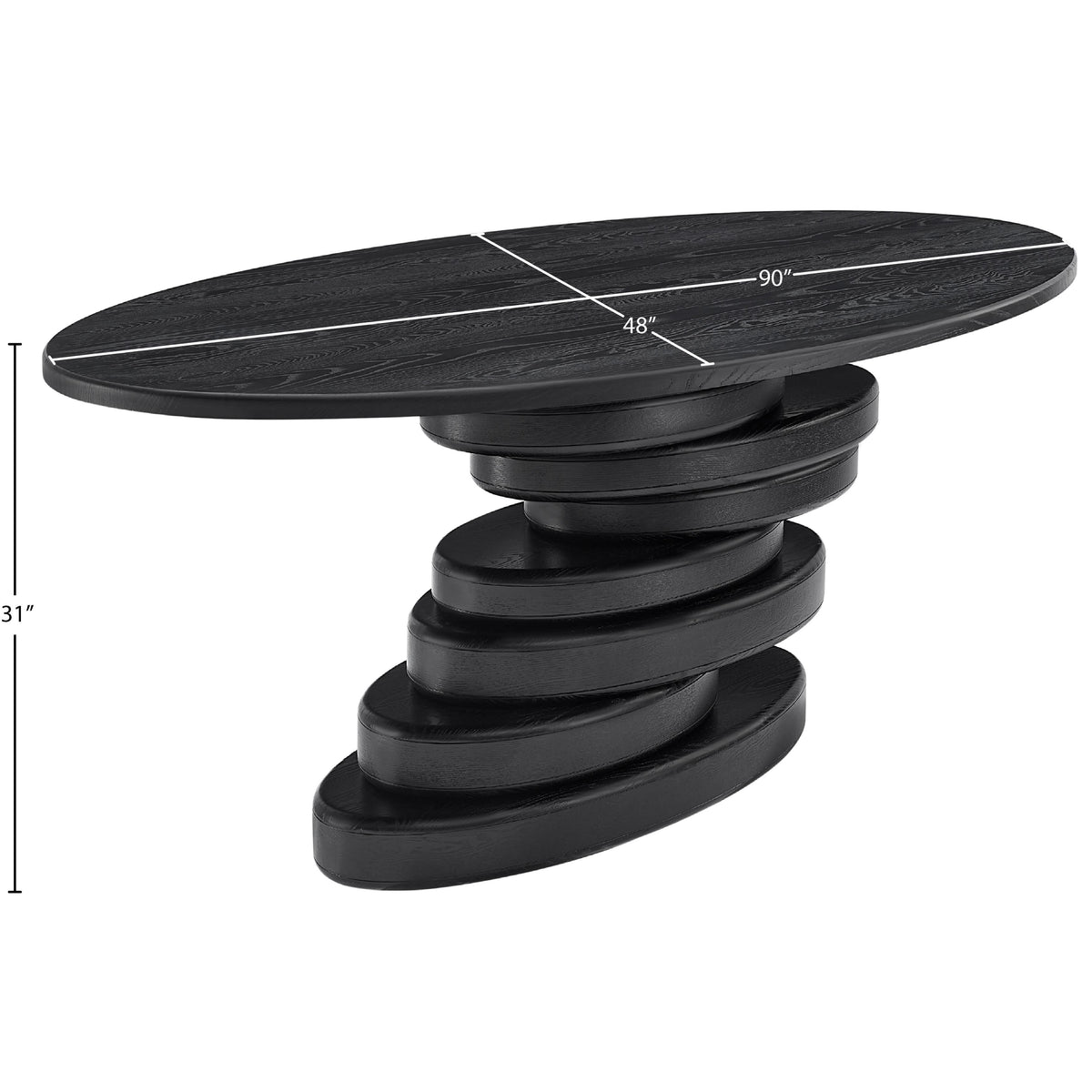 Meridian Moriah Black Dining Table