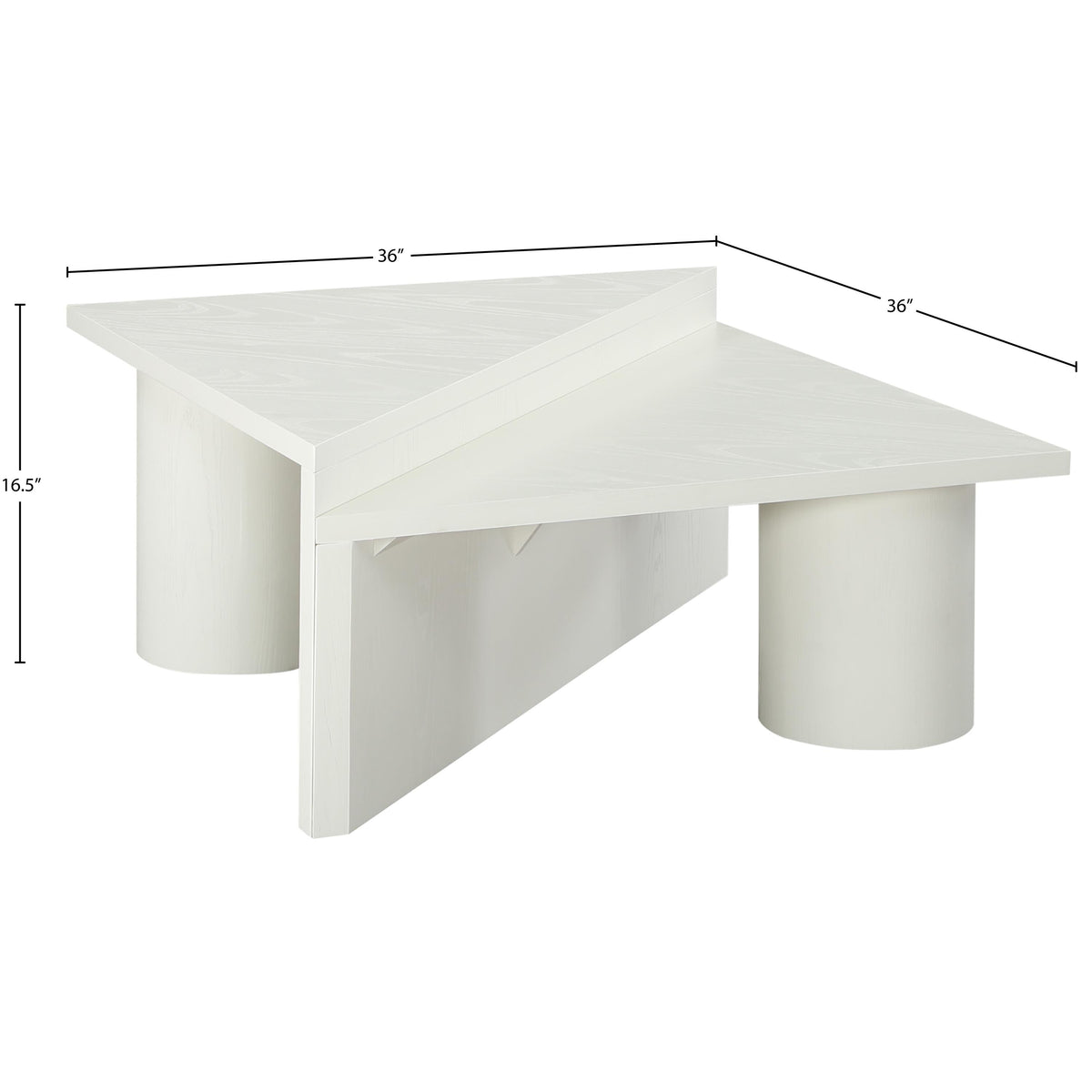 Meridian Pavillion White Coffee Table