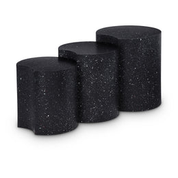 Meridian Dimple Black End Table