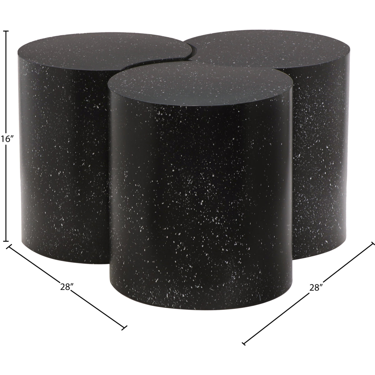 Meridian Dimple Black Coffee Table