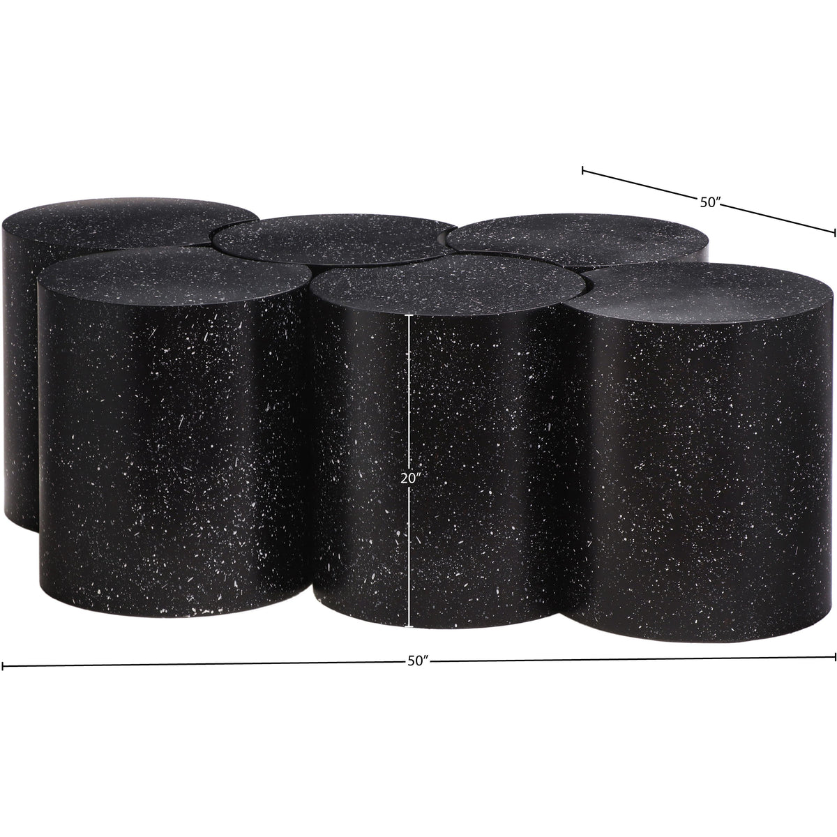 Meridian Dimple Black Coffee Table