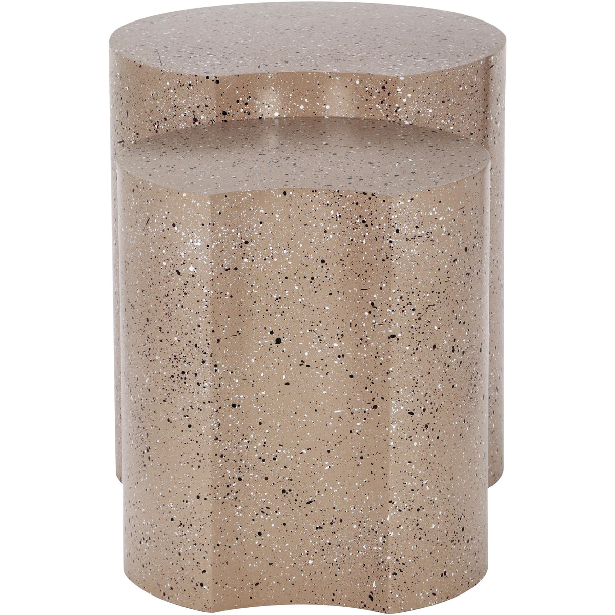 Meridian Dimple Taupe End Table