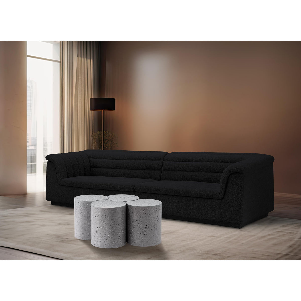 Meridian Dimple White Coffee Table