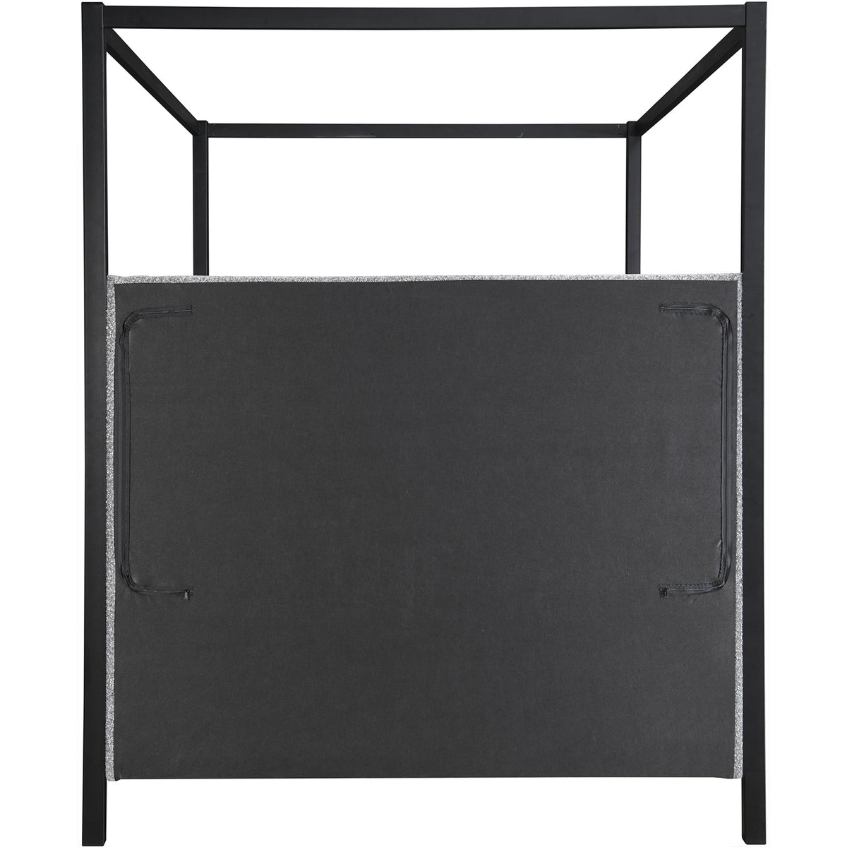 Meridian Kelly Grey Boucle Fabric Queen Bed (3 Boxes)