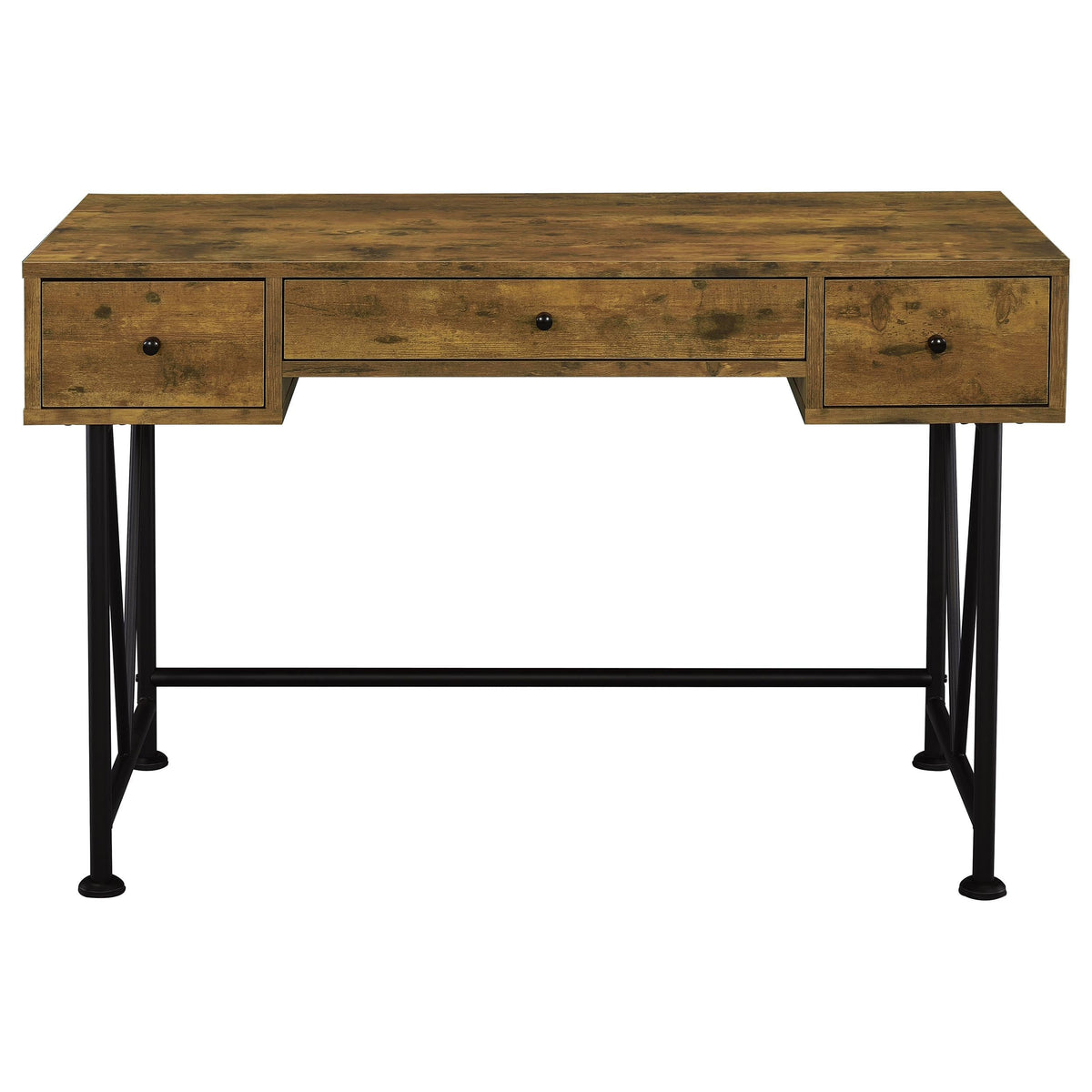 Analiese Computer Desk Bookcase Set Rustic Nutmeg