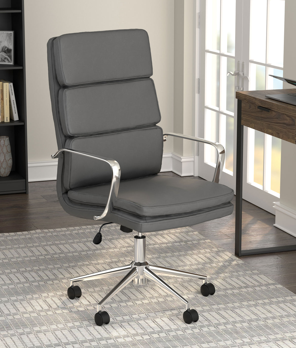 Ximena Upholstered Adjustable High Back Office Chair