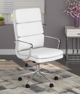 Ximena Upholstered Adjustable High Back Office Chair