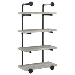 Elmcrest 24-inch 4-shelf Wall Bookshelf Grey Driftwood