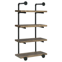 Elmcrest 24-inch 4-shelf Wall Bookshelf Grey Driftwood