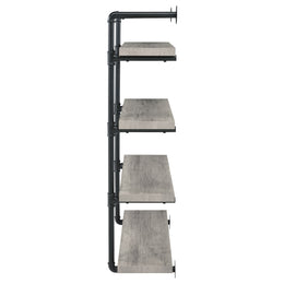 Elmcrest 24-inch 4-shelf Wall Bookshelf Grey Driftwood