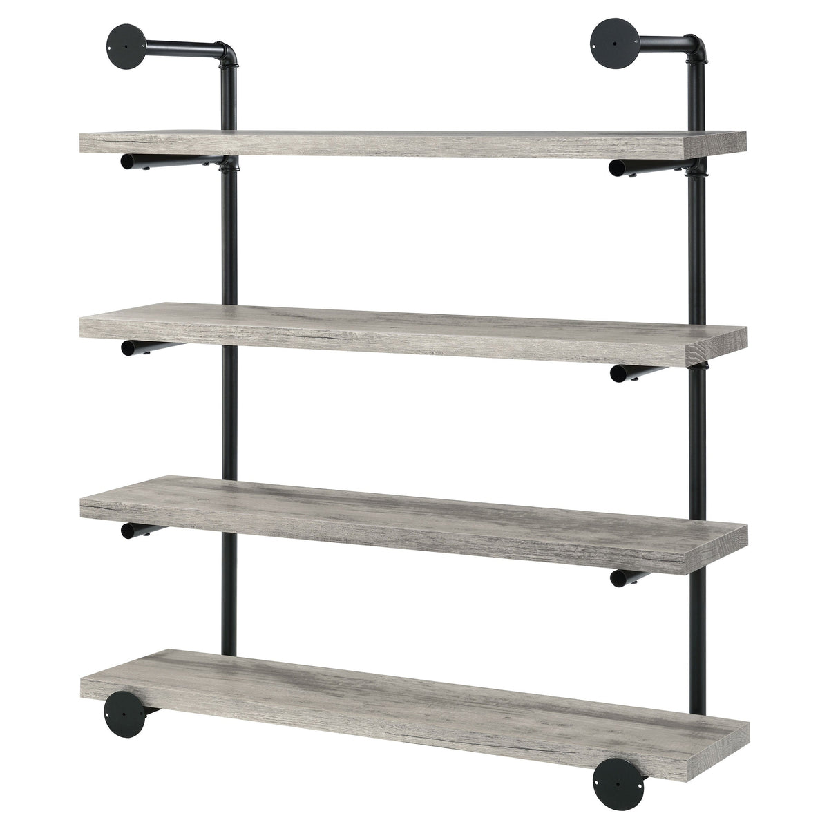 Elmcrest 24-inch 4-shelf Wall Bookshelf Grey Driftwood