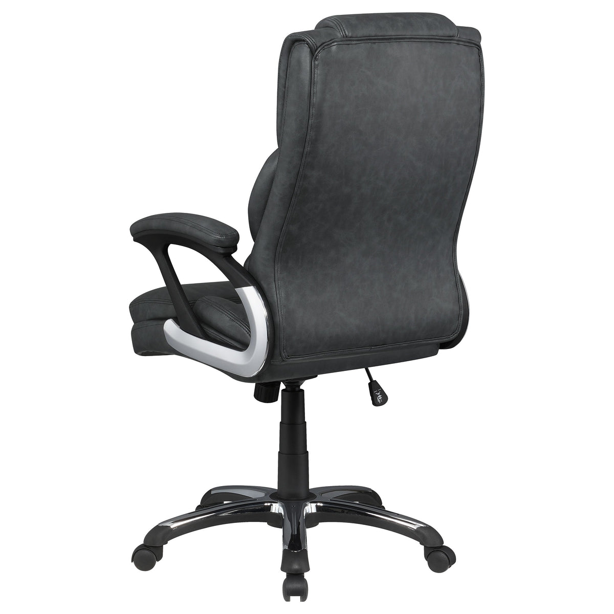 Nerris Upholstered Adjustable Home Office Desk Chair Brown