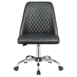 Althea Upholstered Adjustable Home Office Desk Chair Brown