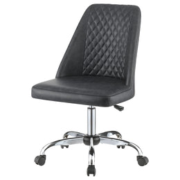 Althea Upholstered Adjustable Home Office Desk Chair Brown