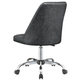 Althea Upholstered Adjustable Home Office Desk Chair Brown