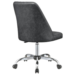 Althea Upholstered Adjustable Home Office Desk Chair Brown