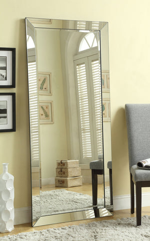 Barnett 30 x 70 Inch Length Floor or Wall Mirror Silver