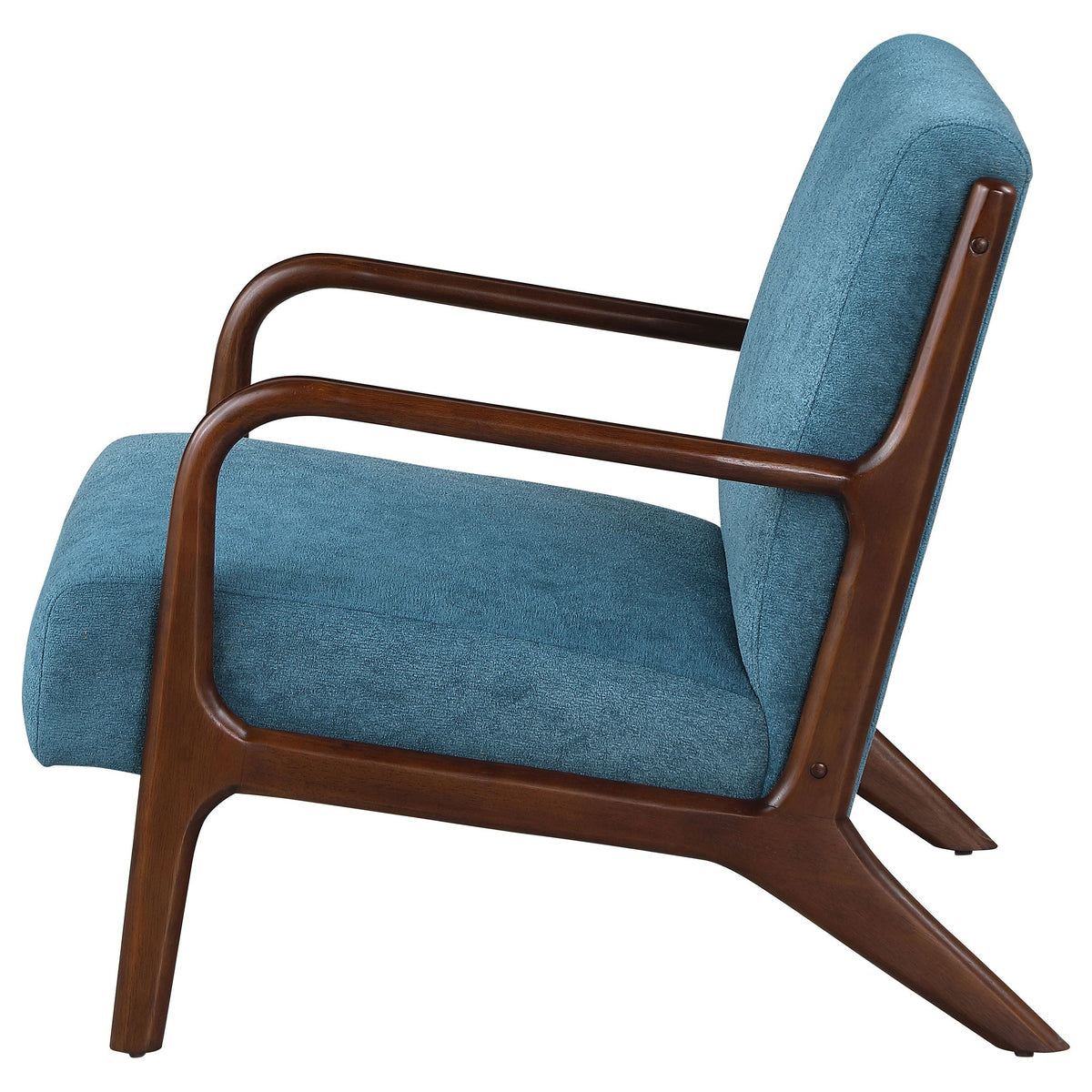 Foster Upholstered Wood Frame Accent Chair Honey