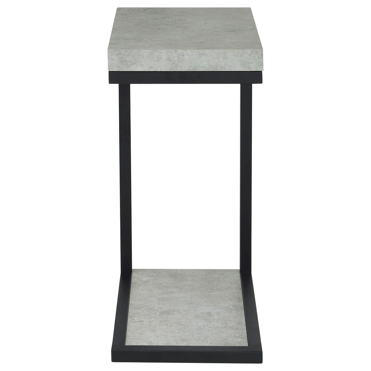 Beck Engineered Wood C-Shape Sofa Side Table Antique Nutmeg