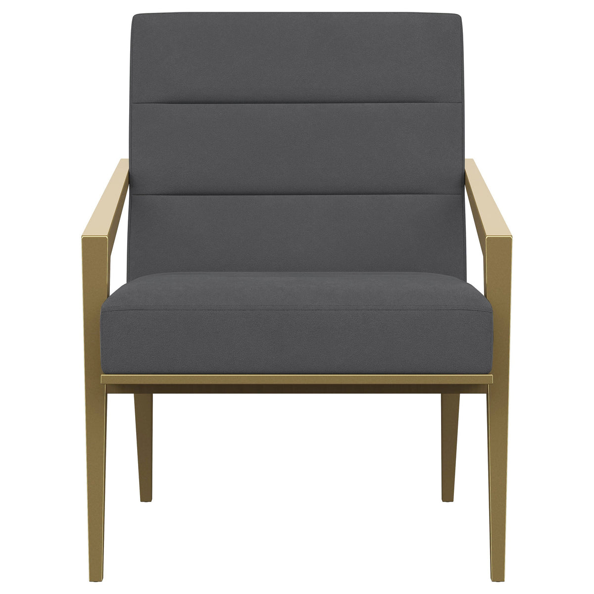 Kirra Upholstered Metal Arm Accent Chair Cream