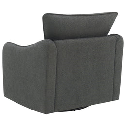 Madia Upholstered Sloped Arm Swivel Glider Chair Vanilla