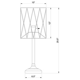 Mayfield 26-inch Open Frame Torch Table Lamp Black
