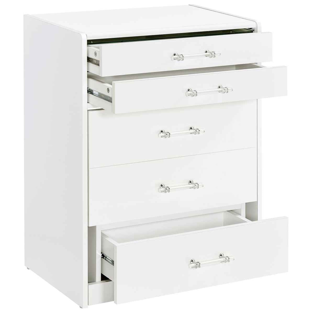 Danbury 3-drawer Makeup Vanity & Stool Set Black High Gloss