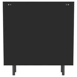 Dalia 2-door Accent Storage Cabinet with Shelving Black