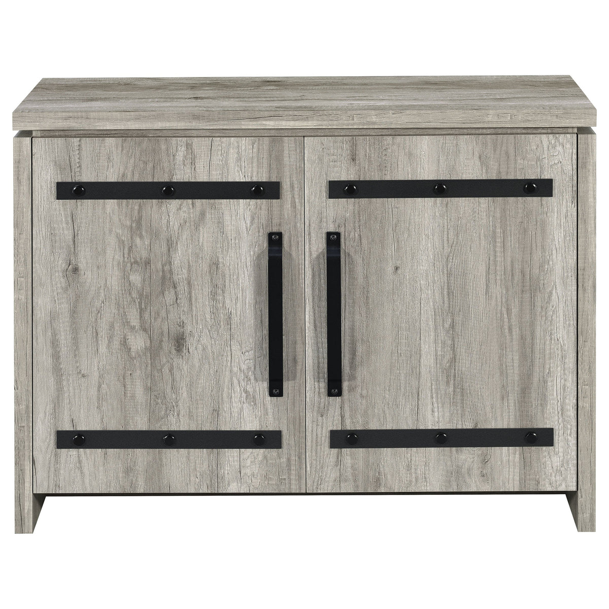 Alejo 2-door Engineered Wood Tall Cabinet Grey Driftwood