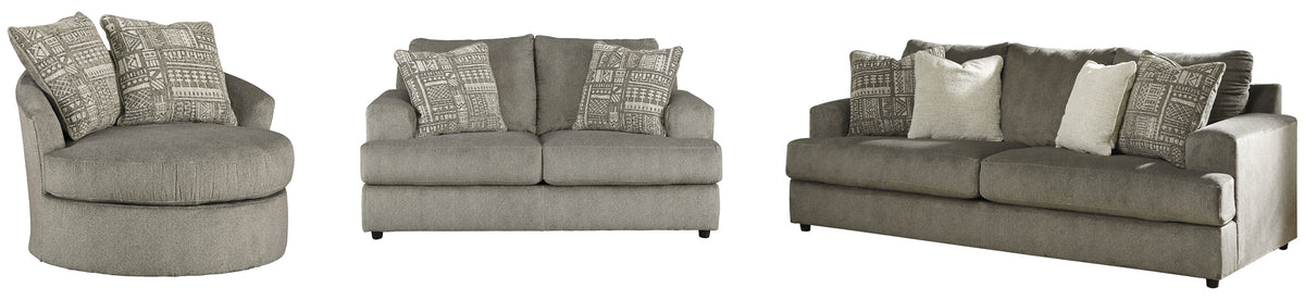 Soletren Sofa, Loveseat, Chair and Ottoman