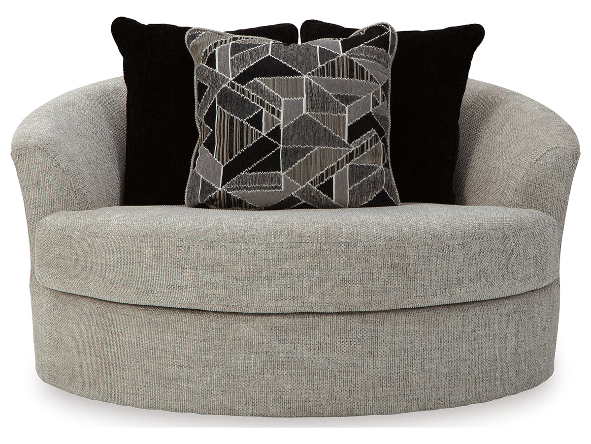 Megginson Oversized Round Swivel Chair
